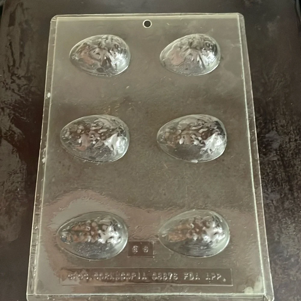 Easter Chocolate Candy / Soap Mold Set, Deep Egg And shallow lollipop designs